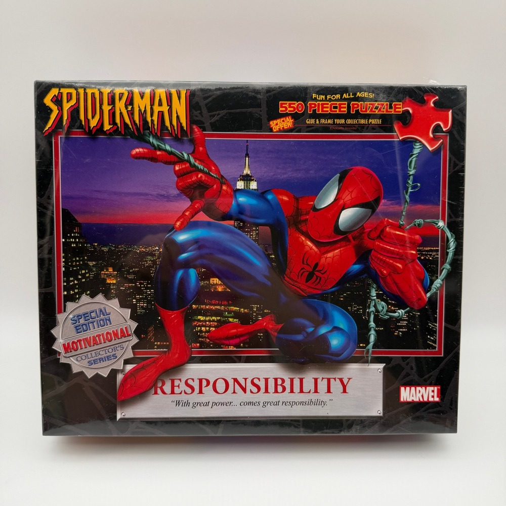 Marvel Spiderman 550 Piece Jigsaw Puzzle MasterPieces NEW